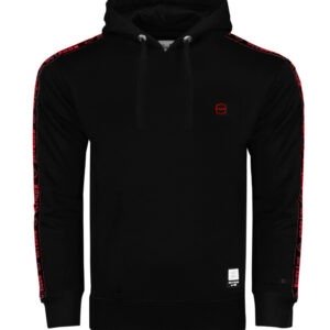 Octagon Stripe Hoodie black/red