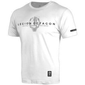 T-shirt Legion Octagon Skull white